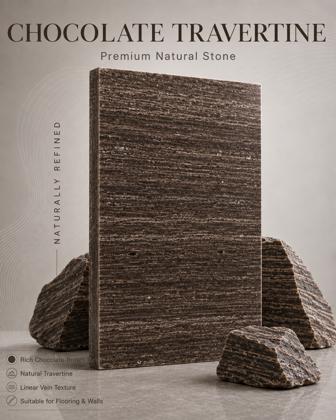 choclate travertine